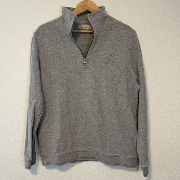 Tommy Bahama Quarter Zip Sweater Size Medium - Picture 1 of 9